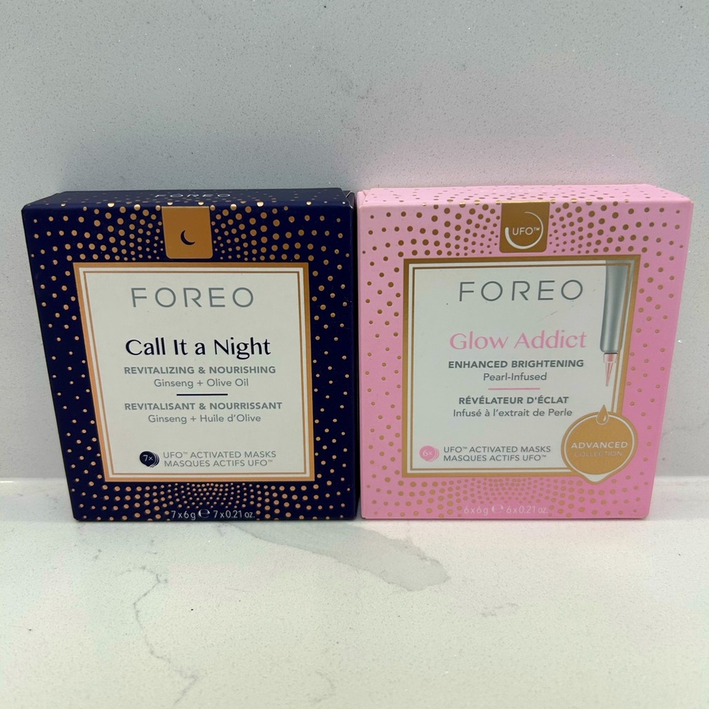 NEW- FOREO Call It a night & Glow Addict mask. (13 pack)